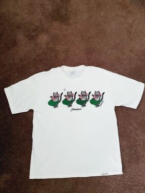 B. Kliban VTG Crazy Shirts Hawaii Cat Single Stitch Size Medium